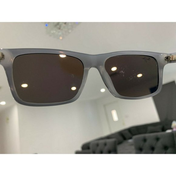 Maui Jim Waipio Valley MJ 812-06E Square Black Sunglasses Polarized Blue Lens - Picture 2 of 5